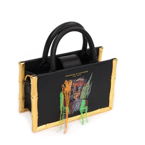 Limited Edition Brandon Blackwood Bamboo Basquiat Bag - Picture 3 of 11